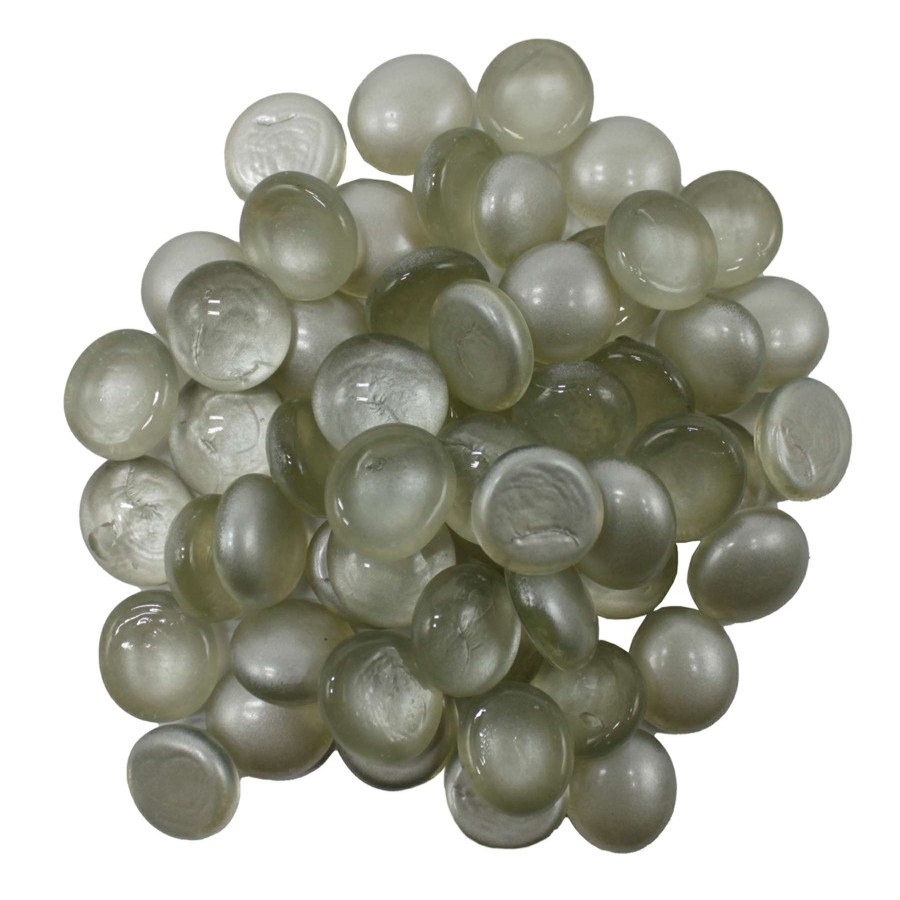 Home Accents * | Milky Grey Glass Gems Bowl Filler, 38Oz New Collections