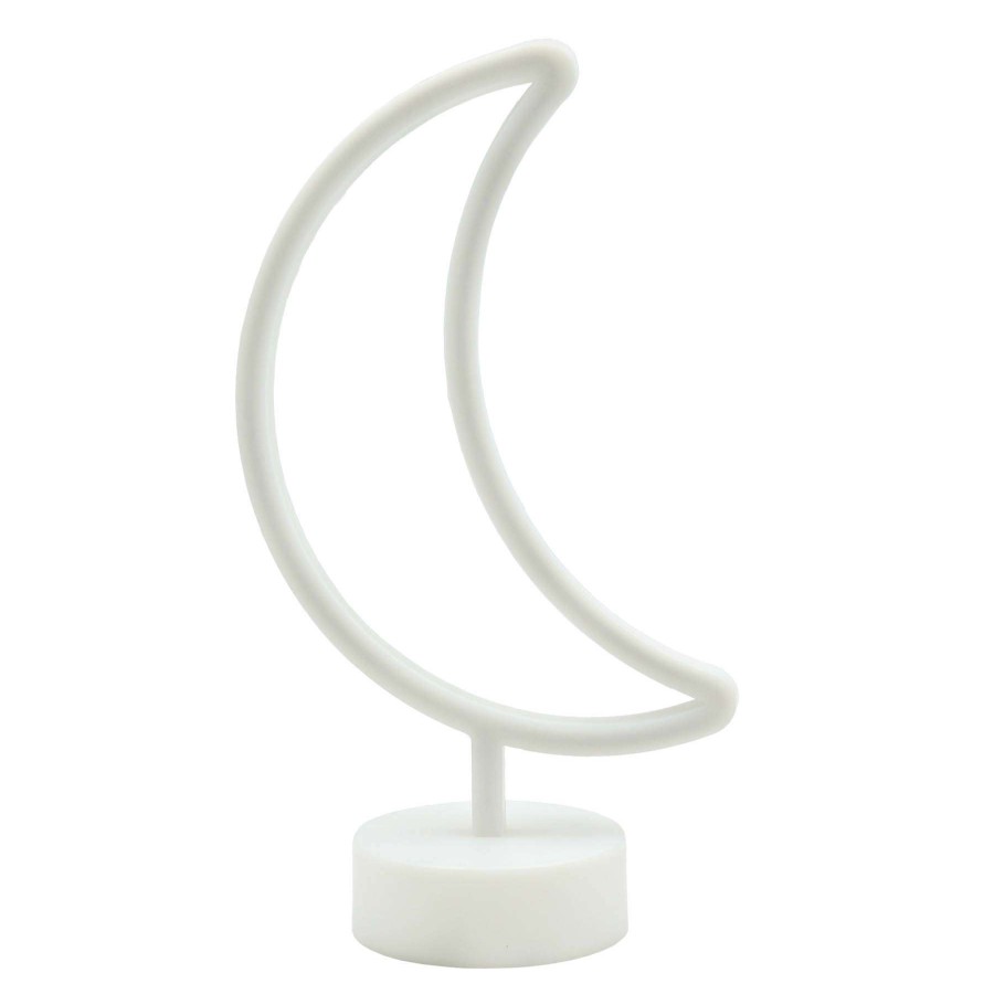 Home Accents * | White Plastic Moon Lamp, 12.5 Outlet Sale