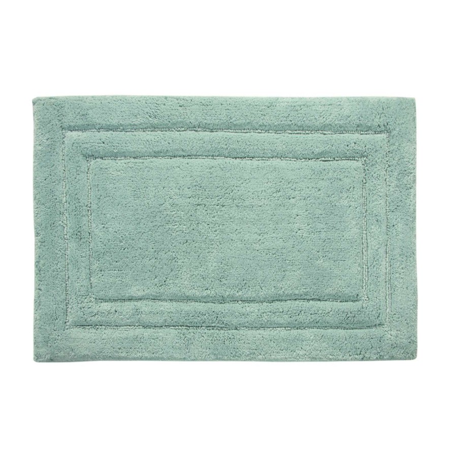 Rugs & Curtains * | Legends Aqua Bath Rug 17X24 Delicate Design