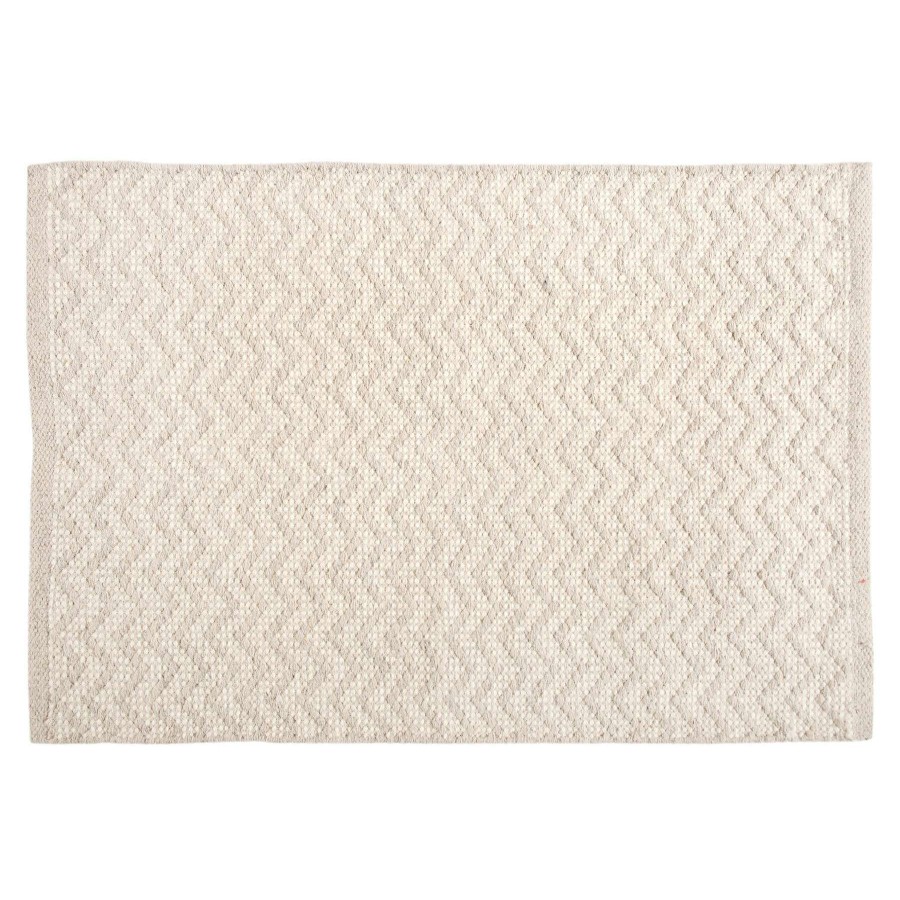 Rugs & Curtains * | Carmel Grey & White Wool Accent Rug, 2 3 Exceptional Design