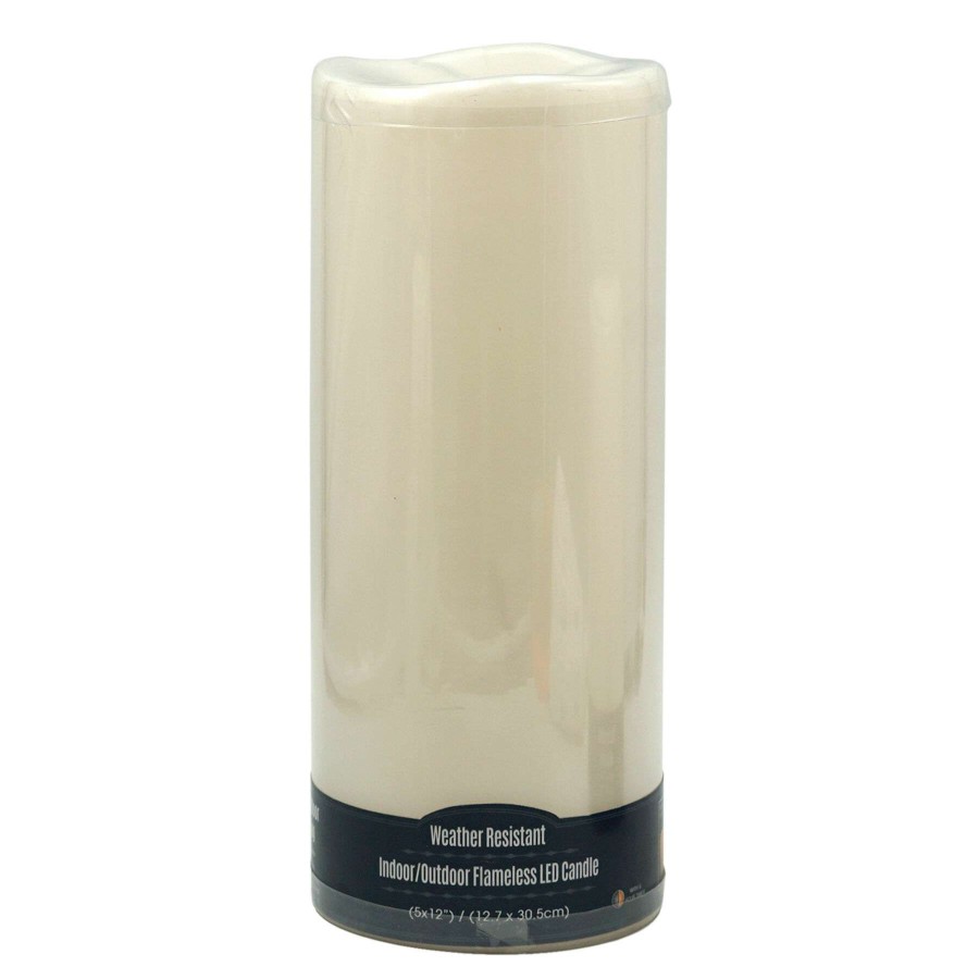 Home Accessories * | 5X12 Led Plastic Candle With 6 Hour Timer Ivory Discounts