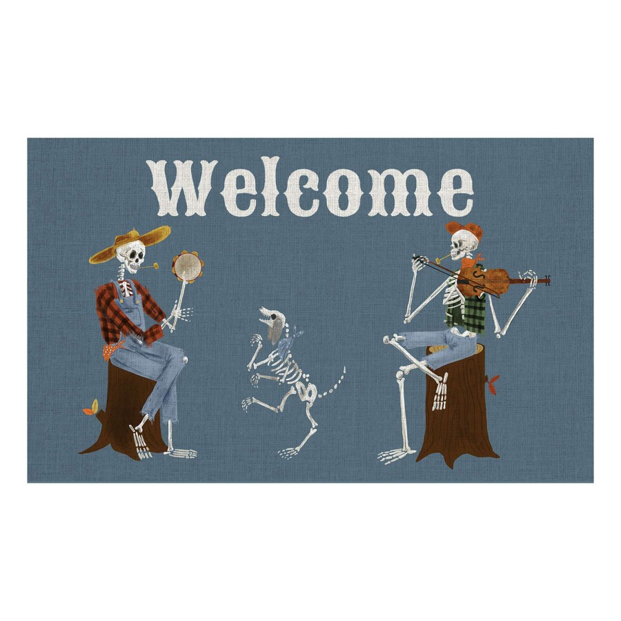 Rugs & Curtains * | Musical Skeletons Halloween Selma Mat, 18 30 At Discount Prices