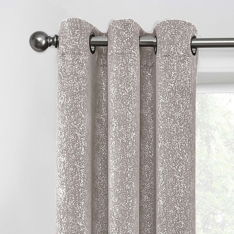 Rugs & Curtains * | 2-Pack Metallic Grey Blackout Grommet Curtain Panels, 63 Discount Store