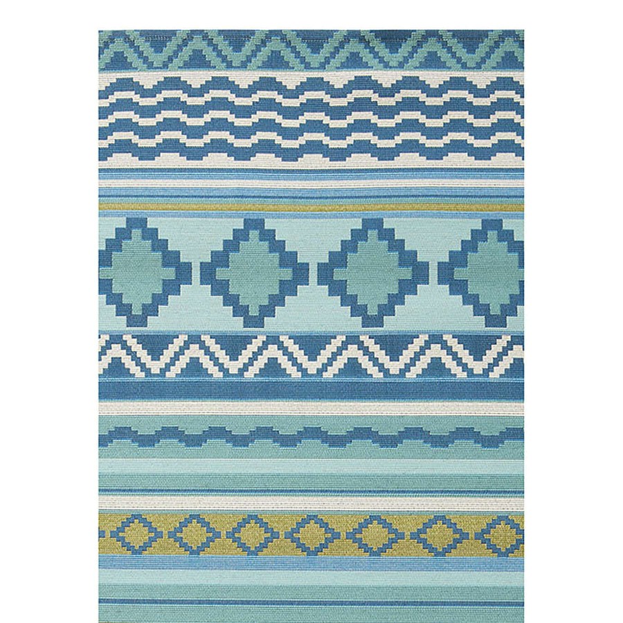 Rugs & Curtains * | (E330) Mikayla Blue Multi-Colored Striped Indoor & Outdoor Runner, 2 7 Limited Edition