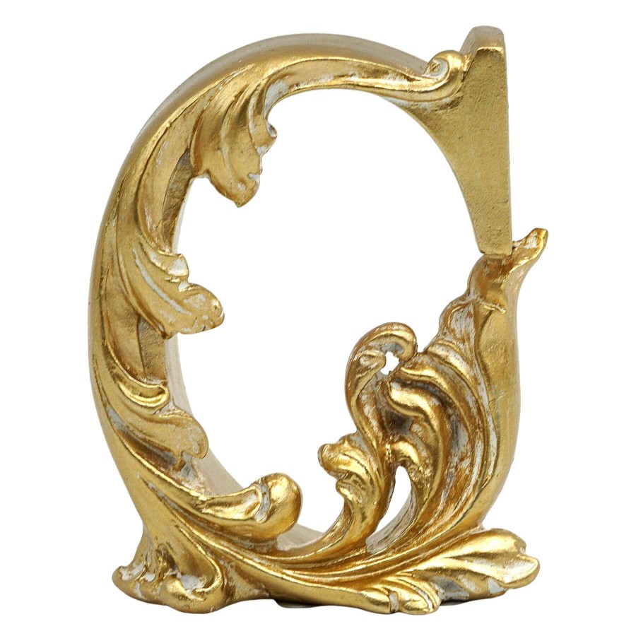 Home Accents * | Grace Mitchell Gold Monogram Decor, C New Collections