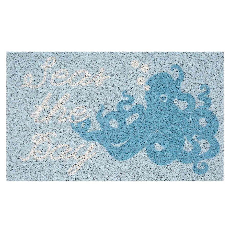 Rugs & Curtains * | Ty Pennington Seas The Day Blue Ghetti Doormat, 18 30 Quality Guarantee