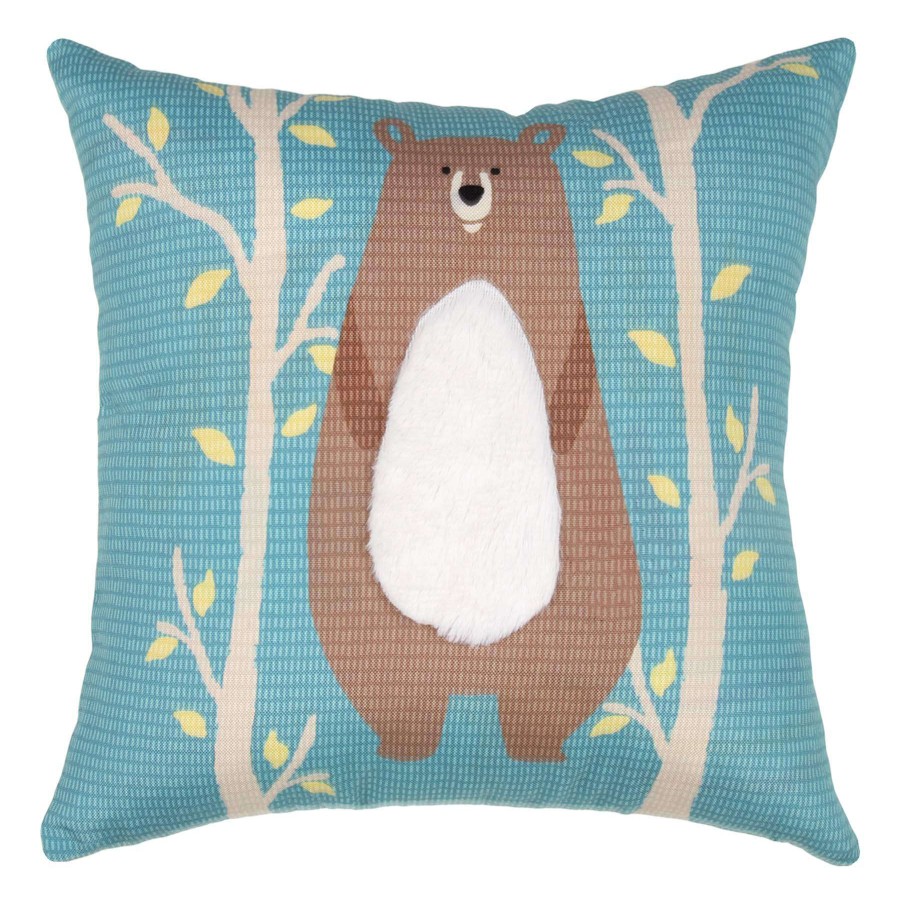 Home Accessories * | Forest Bear Throw Pillow, 16 Exceptional Design