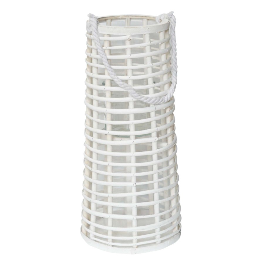 Home Accents * | Ty Pennington White Willow Glass Lantern, 16 Outlet