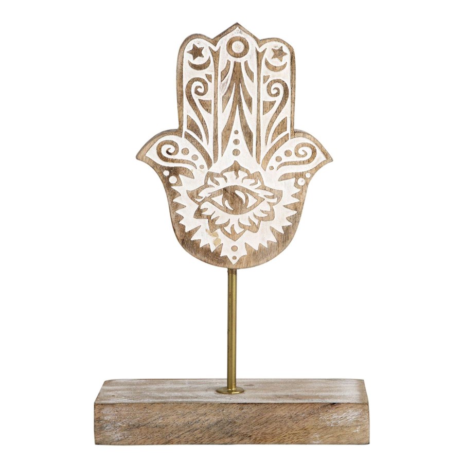 Home Accents * | Wooden Hamsa Hand, 10 Reliable Quality