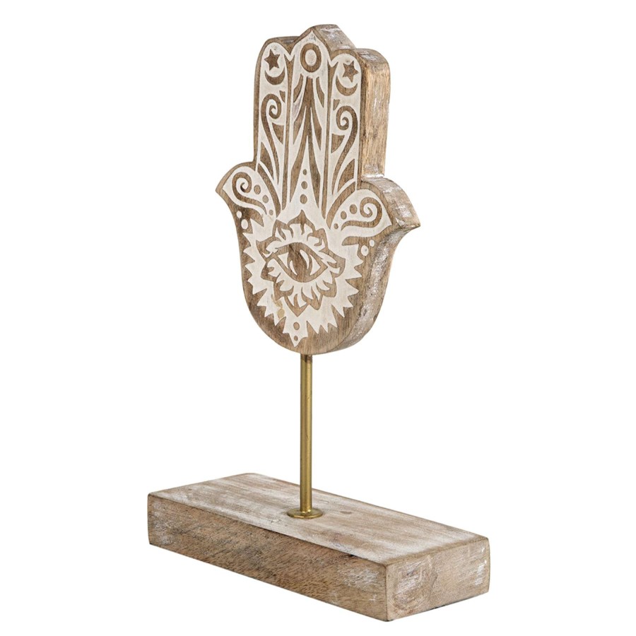 Home Accents * | Wooden Hamsa Hand, 10 Reliable Quality