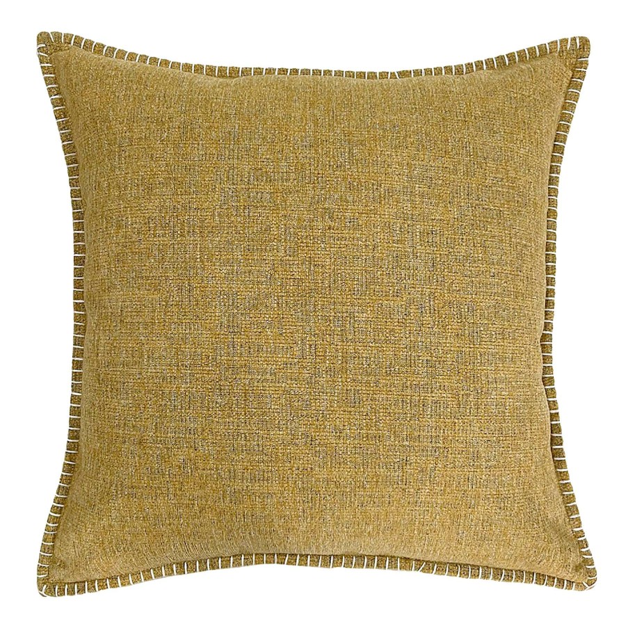 Home Accessories * | Ty Pennington Golden Spice Whipstitch Flange Throw Pillow, 18 Lower Prices