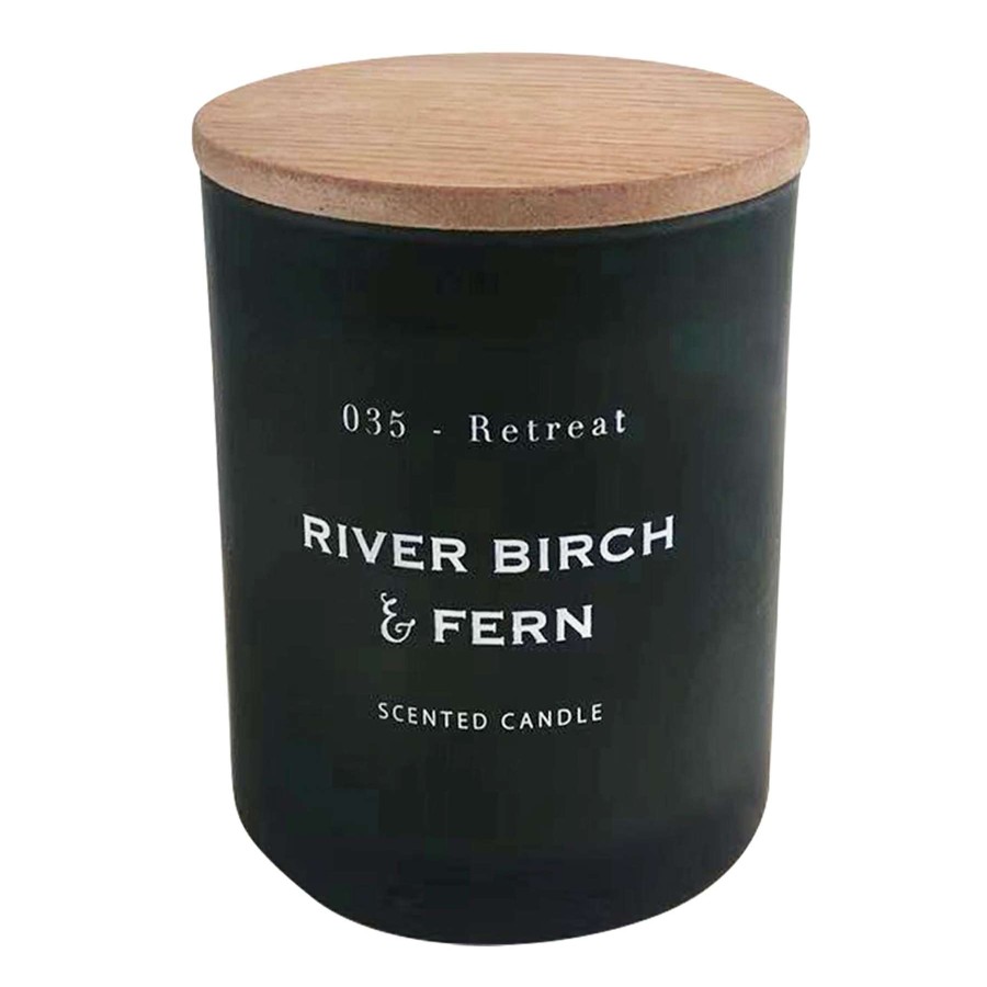 Home Accessories * | 035 River Birch & Fern Scented Jar Candle, 8Oz New Collections