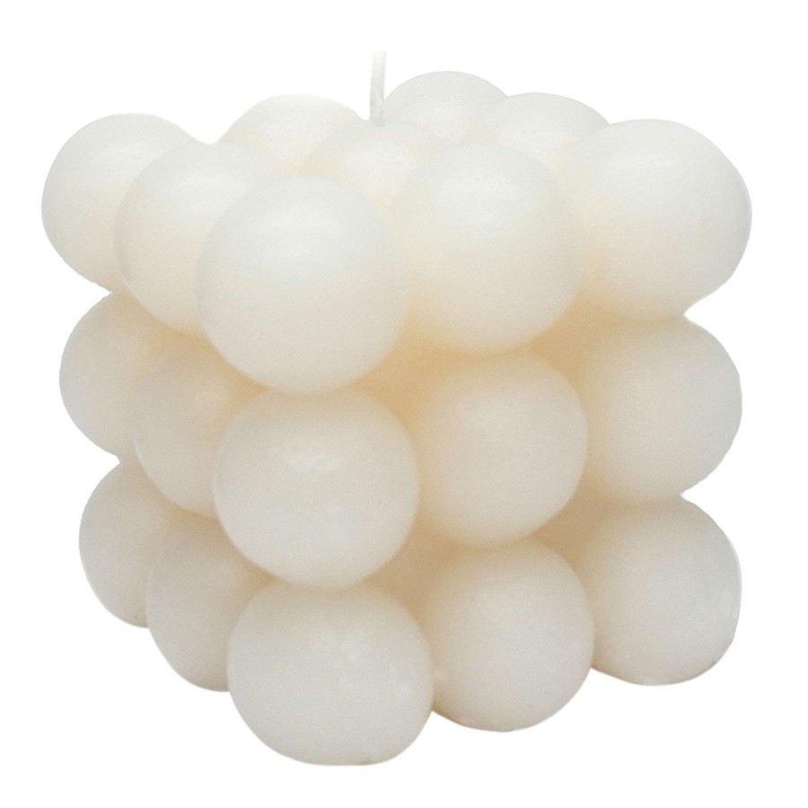 Home Accessories * | Ivory Bubble Candle, 3 Premium Product