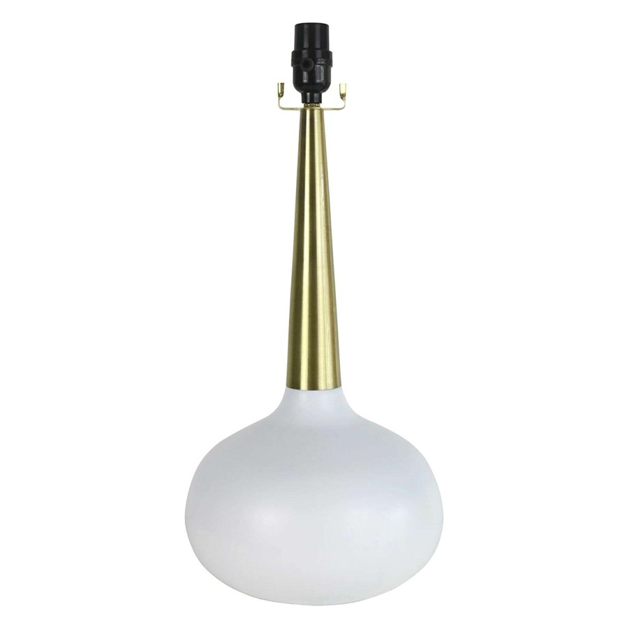 Home Accessories * | White & Gold Metal Table Lamp, 20 Classical Style