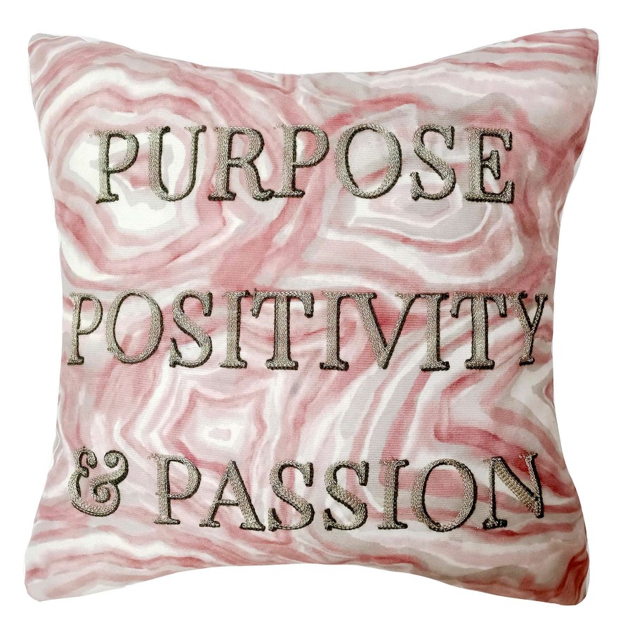 Home Accessories * | Laila Ali Purpose Agate Throw Pillow, 18 At Reduced Price