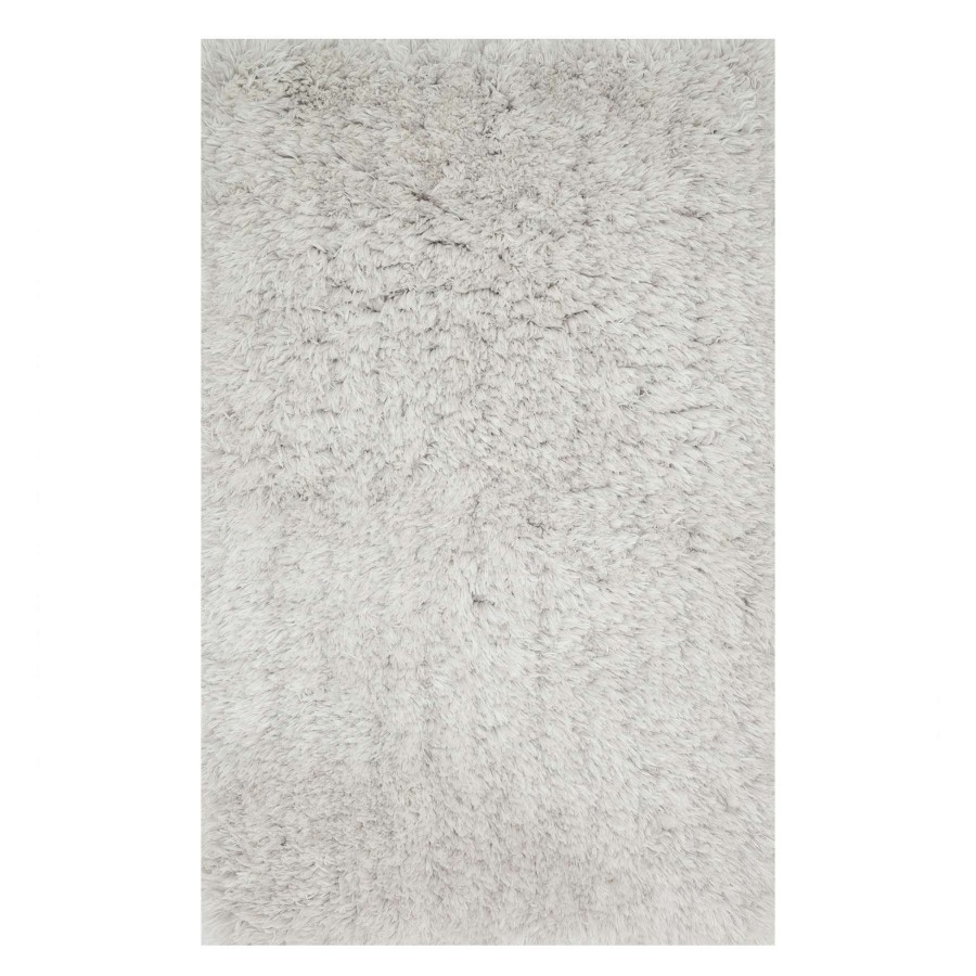 Rugs & Curtains * | (C115) Pierre Light Grey Shag Area Rug, 8 10 At Low Price