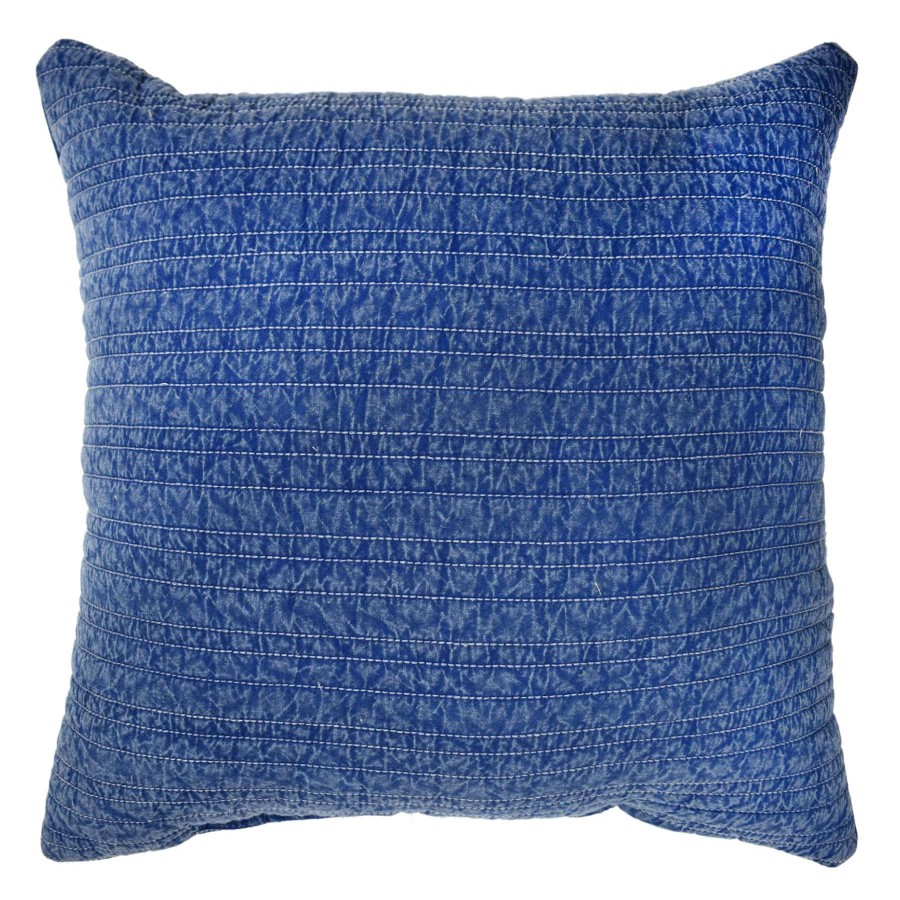 Home Accessories * | Tracey Boyd Blue Acid Wash Throw Pillow, 18 Shop