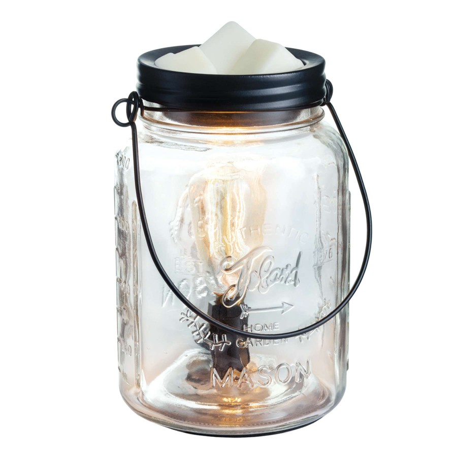 Home Accessories * | Vintage Bulb Glass Mason Jar Wax Warmer Limited Edition