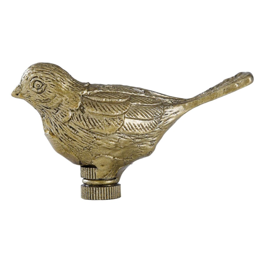 Home Accessories * | Grace Mitchell Gold Bird Finial Delicate Design