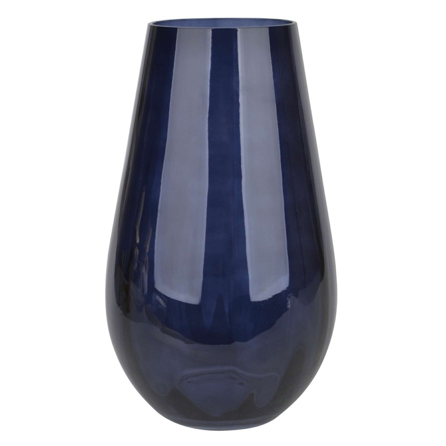 Home Accents * | Laila Ali Blue Glass Vase, 9 Premium Product