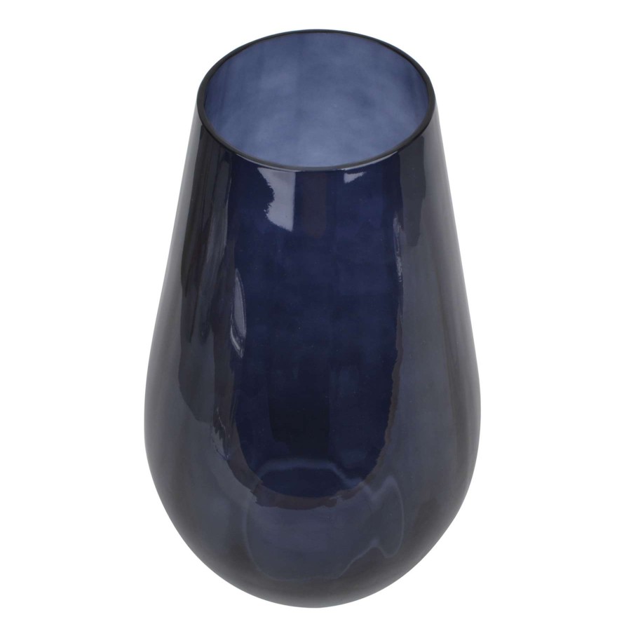 Home Accents * | Laila Ali Blue Glass Vase, 9 Premium Product