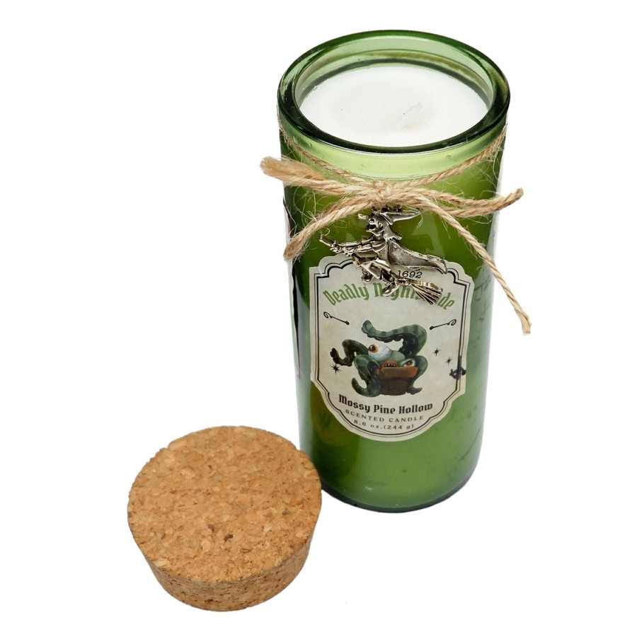 Home Accessories * | Mossy Pine Scented Green Potion Bottle Candle, 8.6Oz Exclusive Design