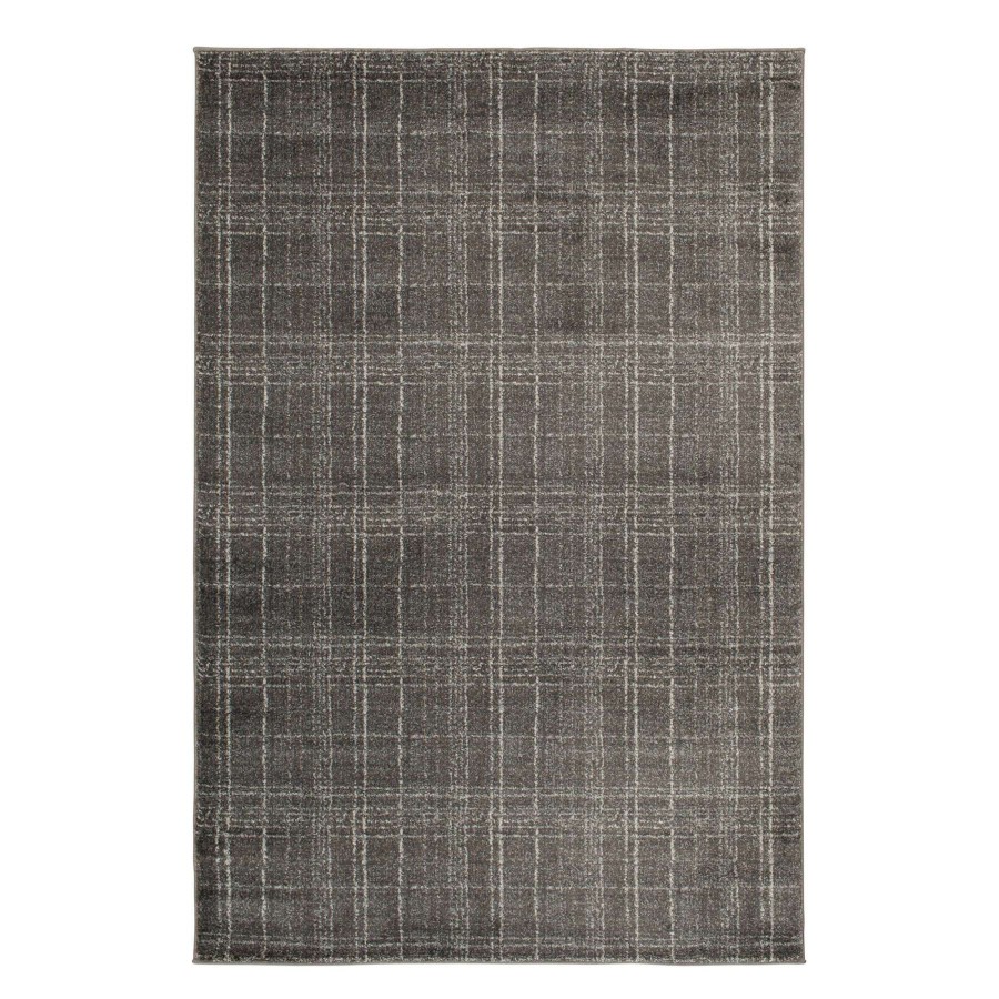 Rugs & Curtains * | (B702) Adore Evie Grey Striped Area Rug, 5 7 Good Quality