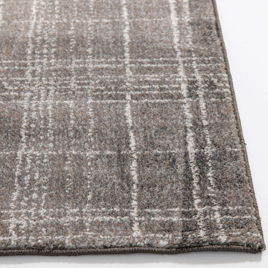 Rugs & Curtains * | (B702) Adore Evie Grey Striped Area Rug, 5 7 Good Quality