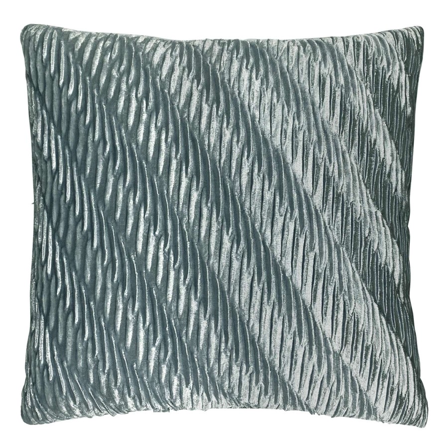 Home Accessories * | Laila Ali Mint Crinkle Throw Pillow, 18 Exclusive Design