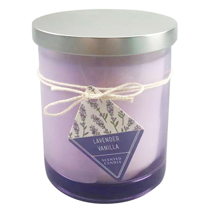 Home Accessories * | Lavender Vanilla Scented Jar Candle, 11Oz At Reduced Price