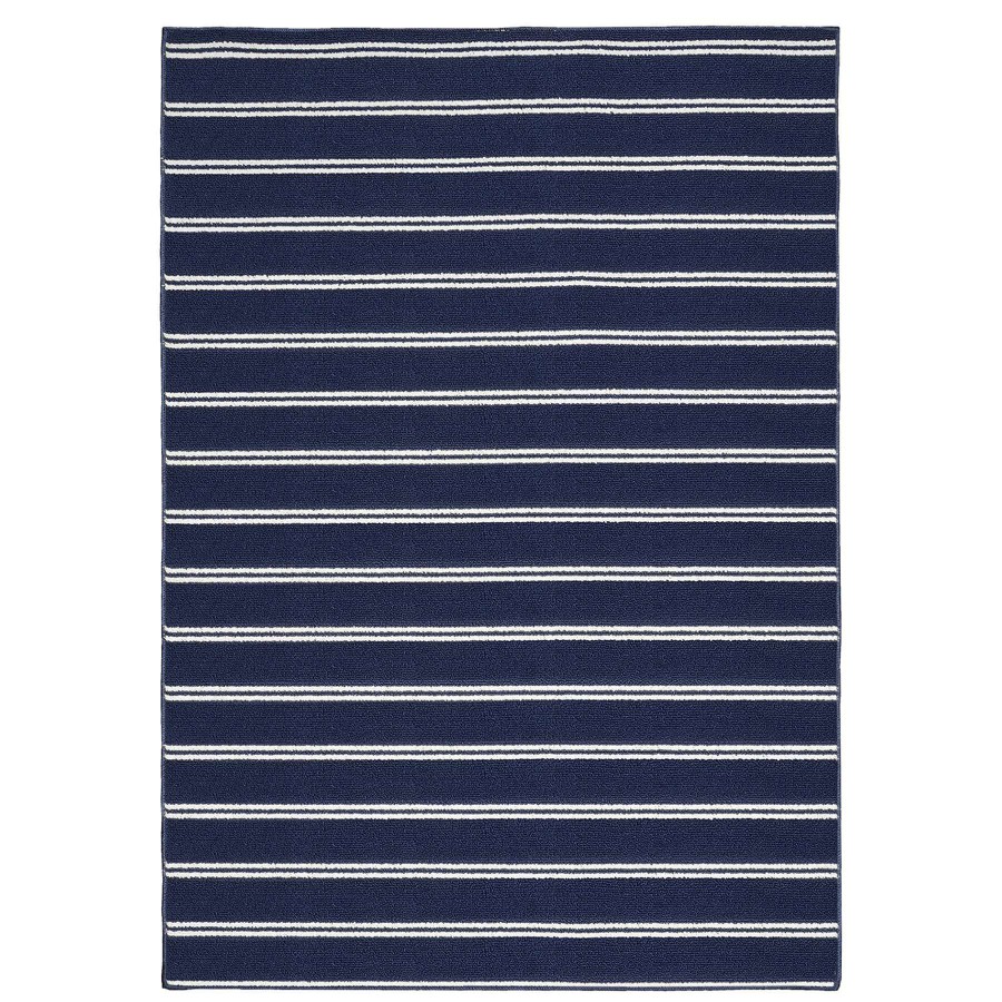 Rugs & Curtains * | Avery Navy & White Striped Indoor & Outdoor Area Rug, 4 6 Limited Edition