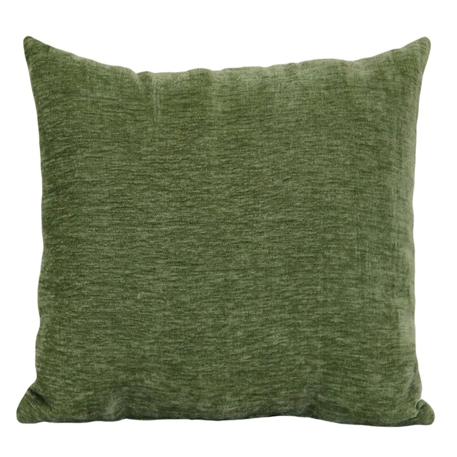 Home Accessories * | Reese Green Chenille Throw Pillow, 18 At Reduced Price