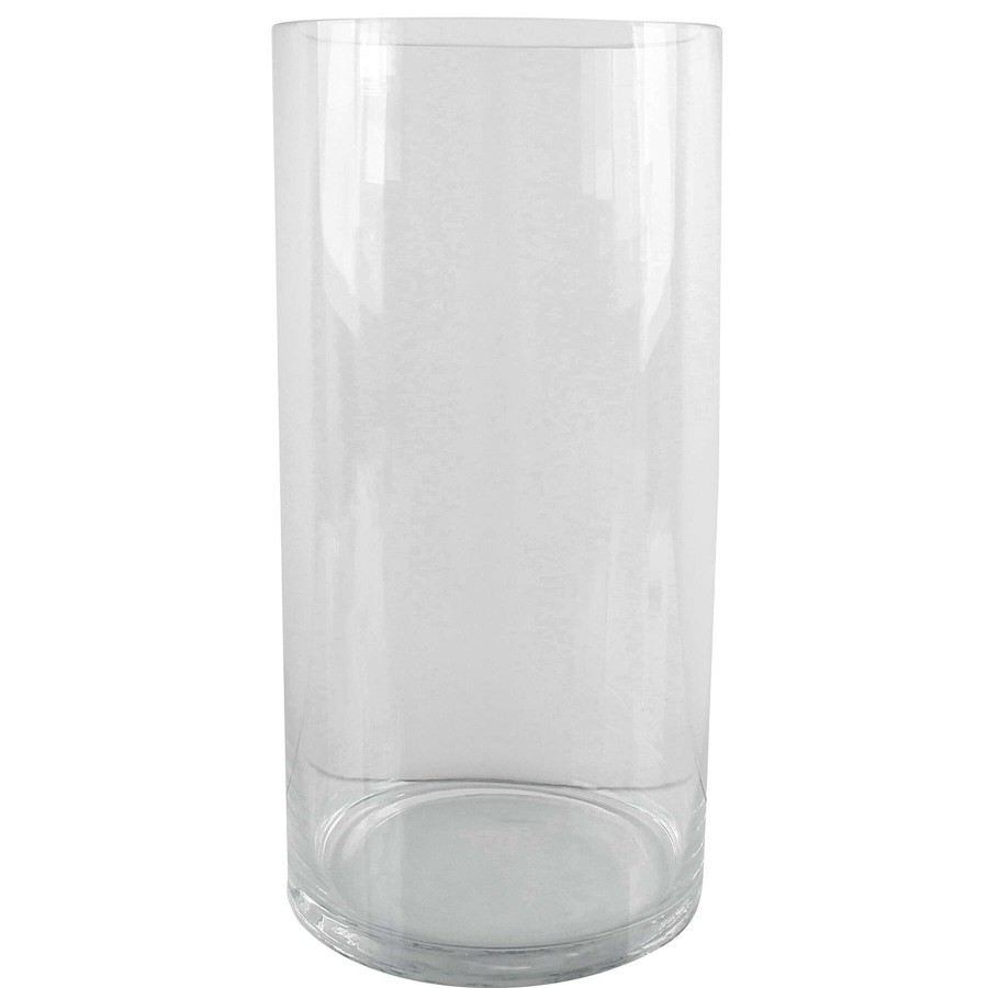 Home Accents * | Clear Glass Cylinder Vase, 16 Exclusive Design