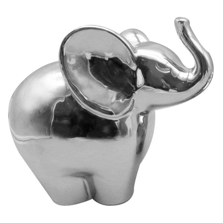 Home Accents * | Silver Ceramic Elephant, 6 Limited Edition