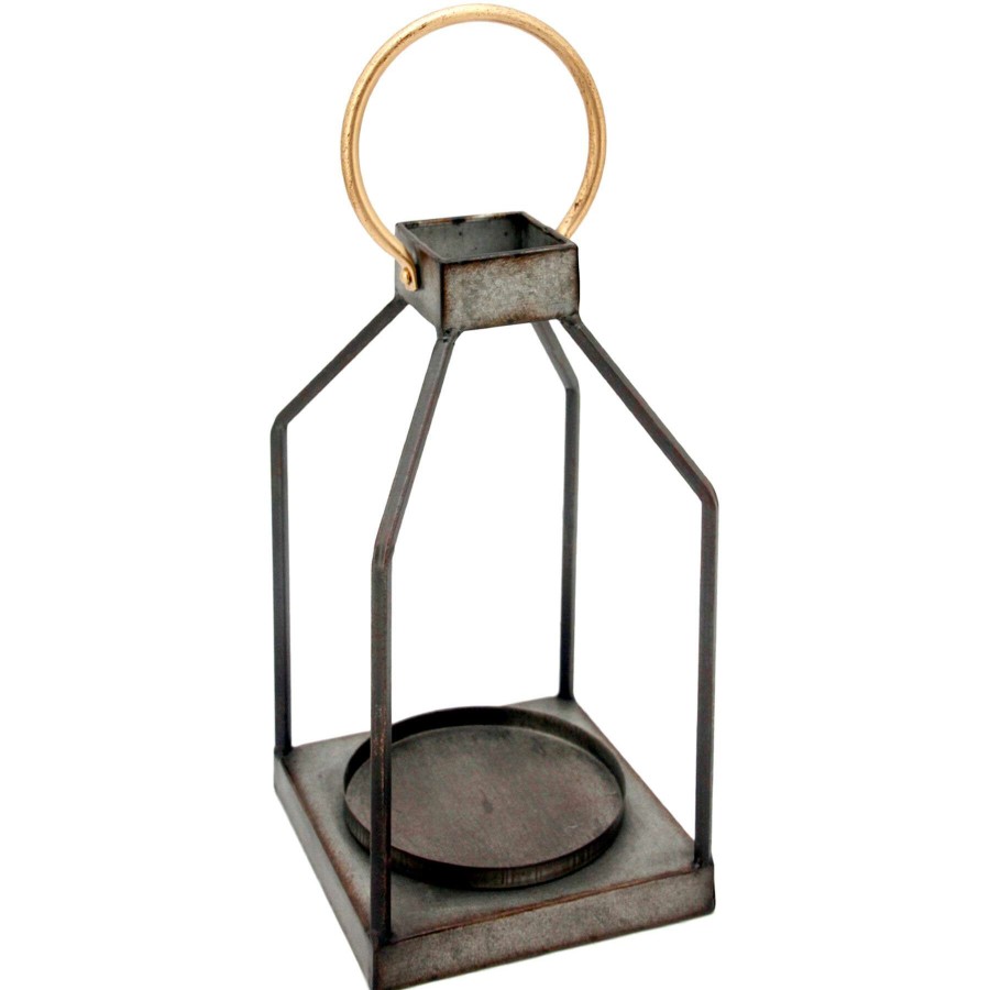 Home Accents * | Black Metal Lantern, 15 Discount