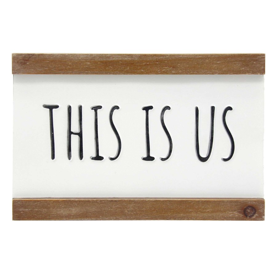 Home Accents * | This Is Us Metal Block Sign, 12 8 Exactly Discount