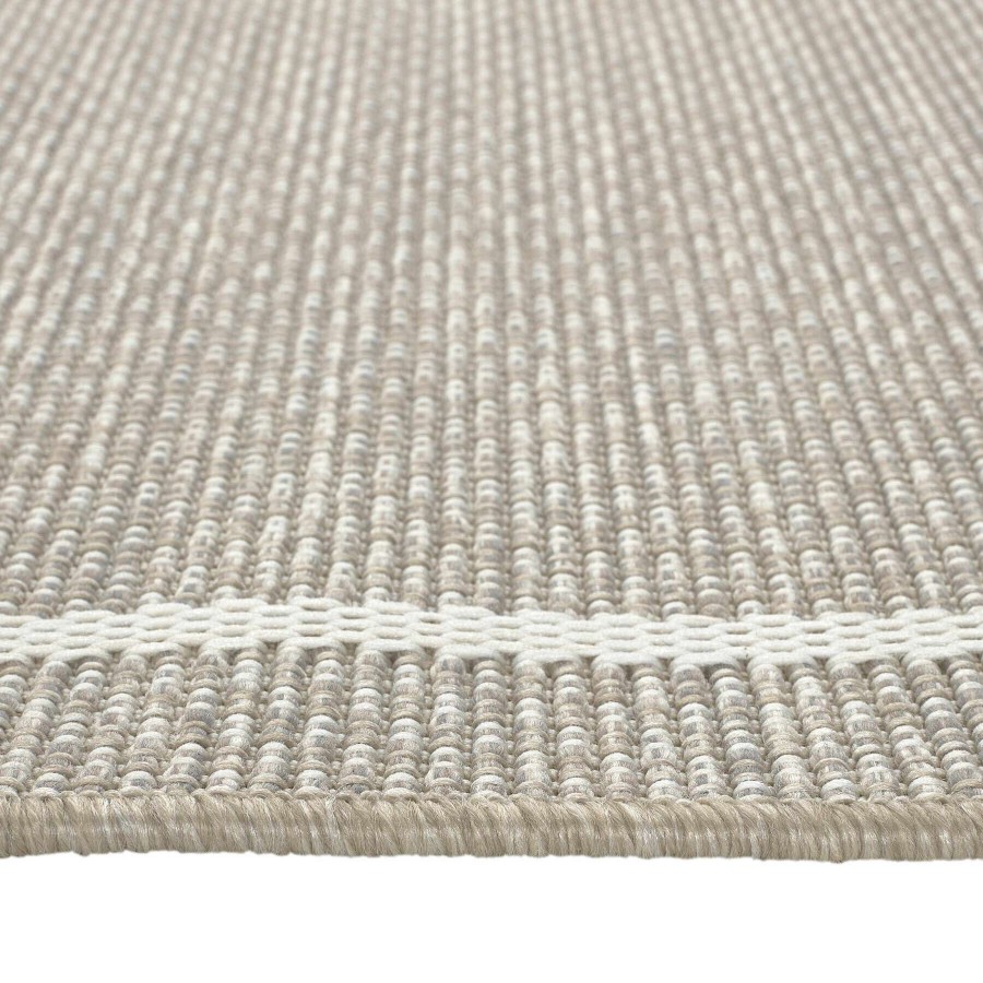 Rugs & Curtains * | (E198) Honeybloom Ivory Border Indoor & Outdoor Accent Rug, 3 5 Premium Product