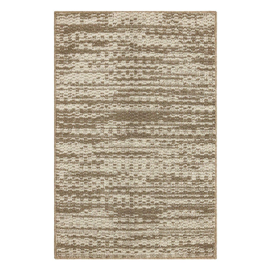 Rugs & Curtains * | Irma Solid Taupe Washable Accent Rug, 30 45 Reduction In Price