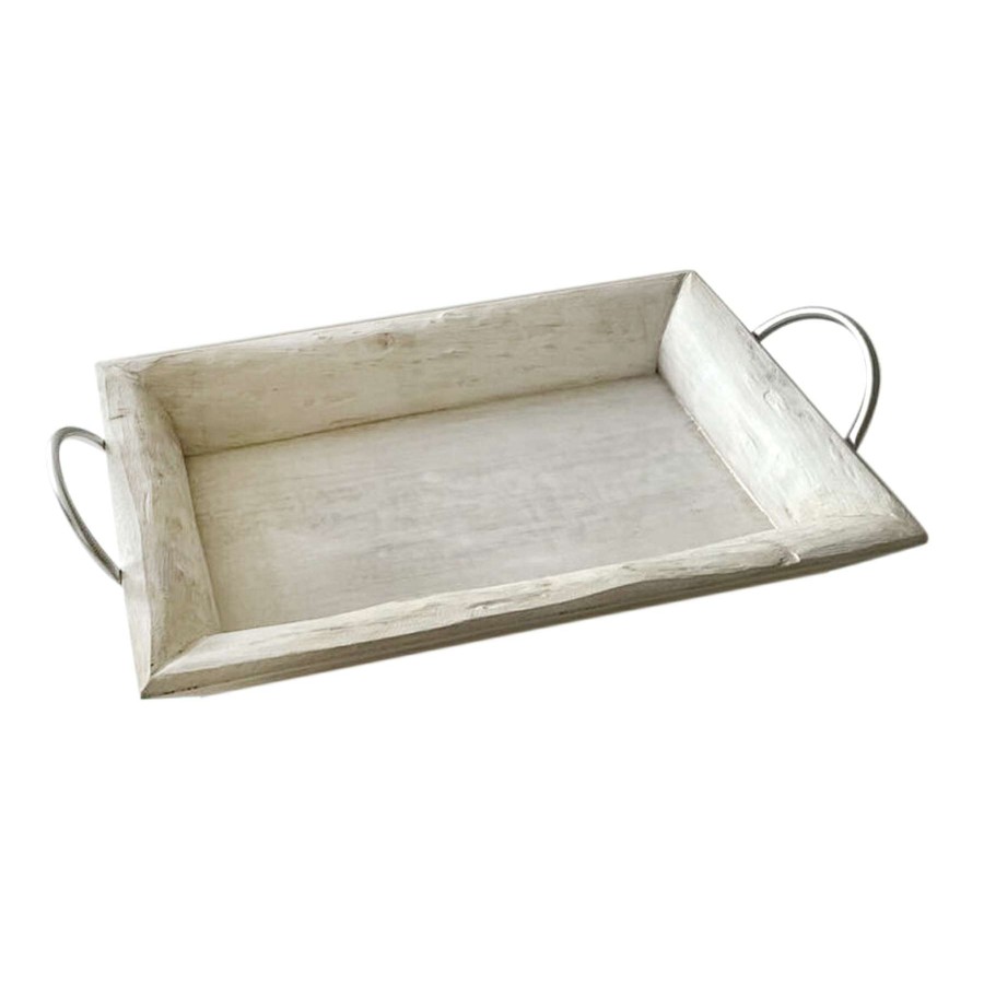 Home Accents * | Ty Pennington Natural Wood Decorative Tray, 23 Outlet Sale