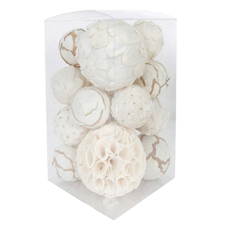 Home Accents * | 15-Piece White Orb Mix Exceptional Design