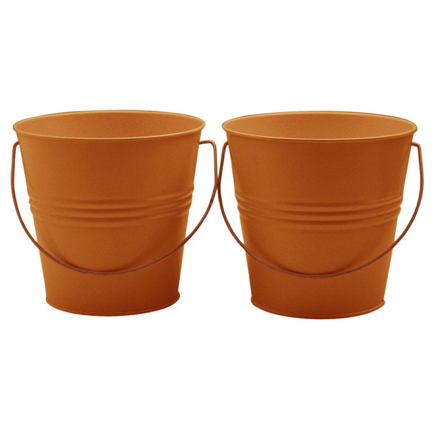 Home Accessories * | 2-Pack Orange Paint Bucket Citronella Candles, 8Oz At Reduced Price