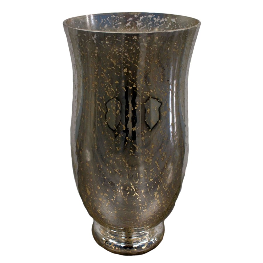 Home Accents * | Silver Glass Vase, 6 Outlet Sale