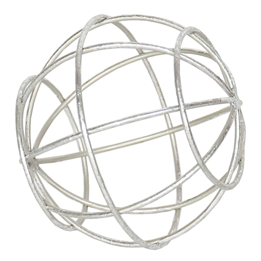 Home Accents * | Metal Wire Ball Decor, 4 Fire Sale