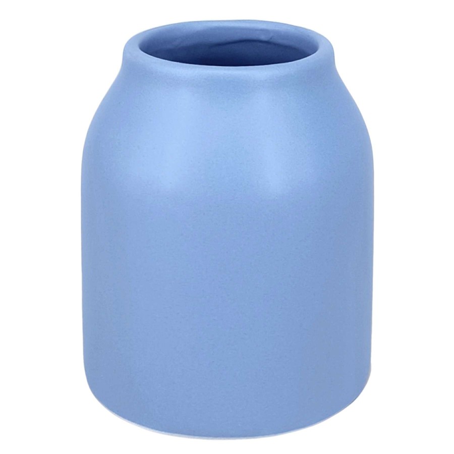 Home Accents * | Blue Ceramic Vase, 4 At Discount Prices