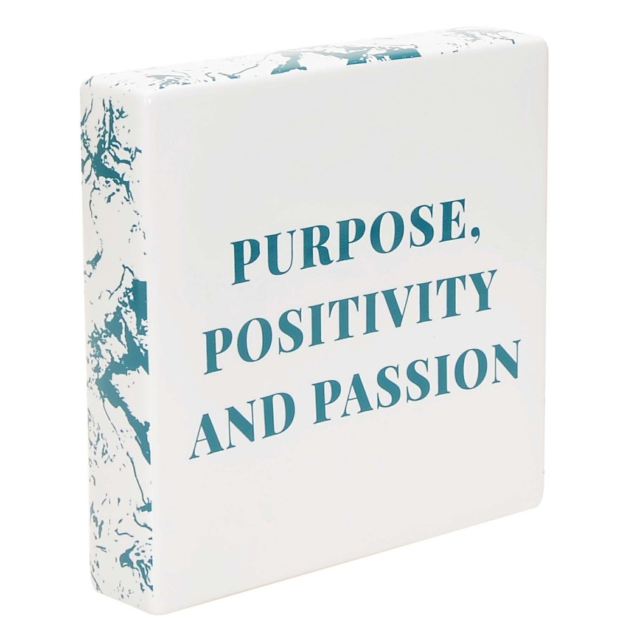 Home Accents * | Laila Ali Purpose Ceramic Block Sign, 8 At Low Price