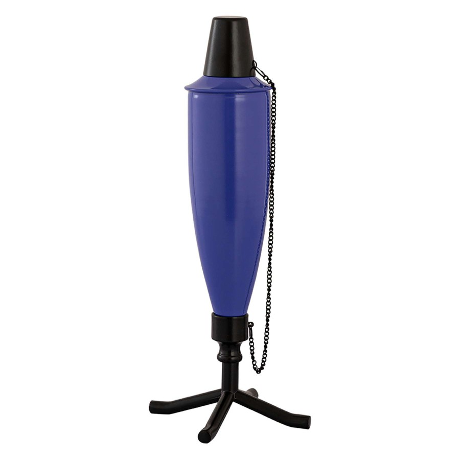 Home Accessories * | Dark Blue Metal Genie Tabletop Torch At Discount Prices