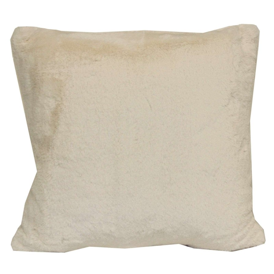 Home Accessories * | Bristol Ivory Faux Fur Throw Pillow, 18 Latest Fashion