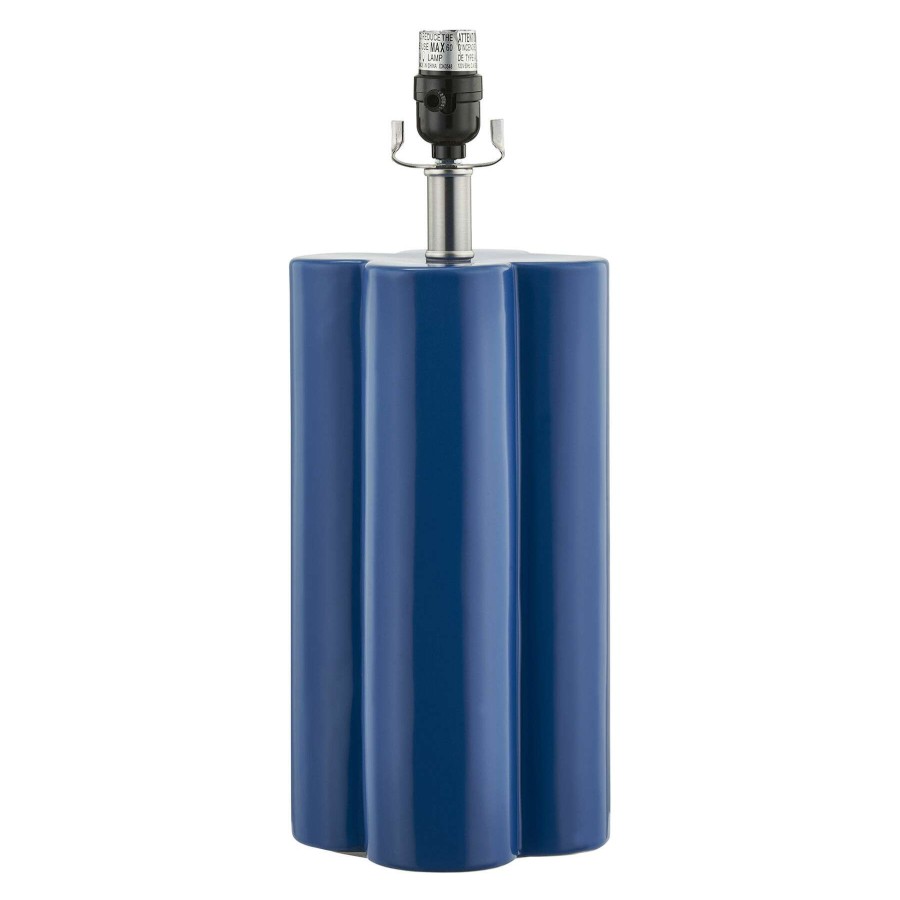 Home Accessories * | Grace Mitchell Blue Ceramic Table Lamp, 18 At Reduced Price