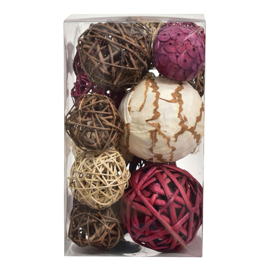 Home Accents * | 15-Piece Red Orb Mix Discount