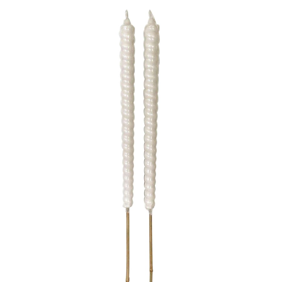 Home Accessories * | 2-Pack White Citronella Candle Torch, 45 Discount